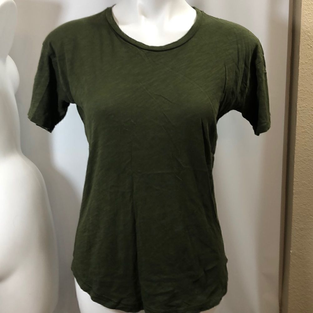 Madewell army green short sleeve T-shirt